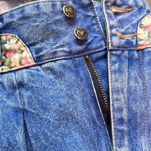 Vintage Manisha Jeans High Rise Floral Detail Acid Wash Women's Size 9 / 27 - Picture 12 of 16